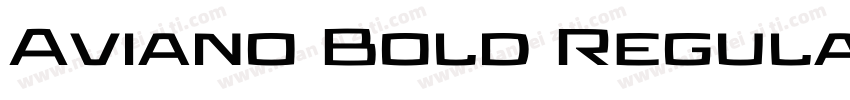 Aviano Bold Regular字体转换